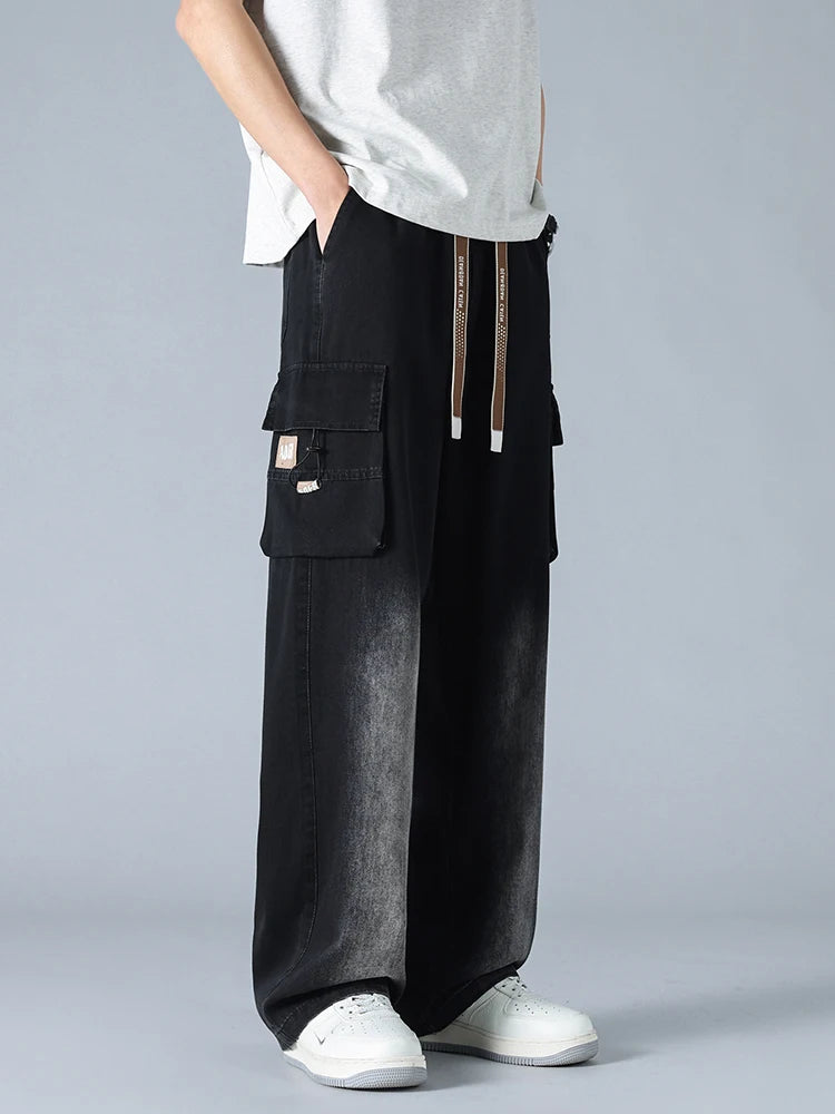 Theo Denim Cargo Pants