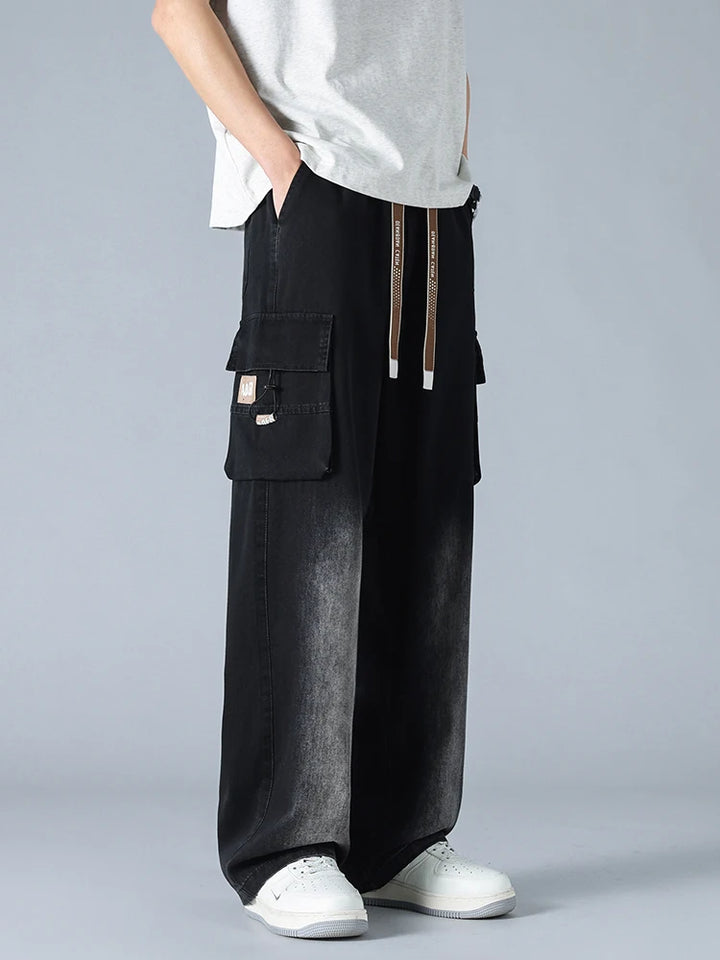Theo Denim Cargo Pants