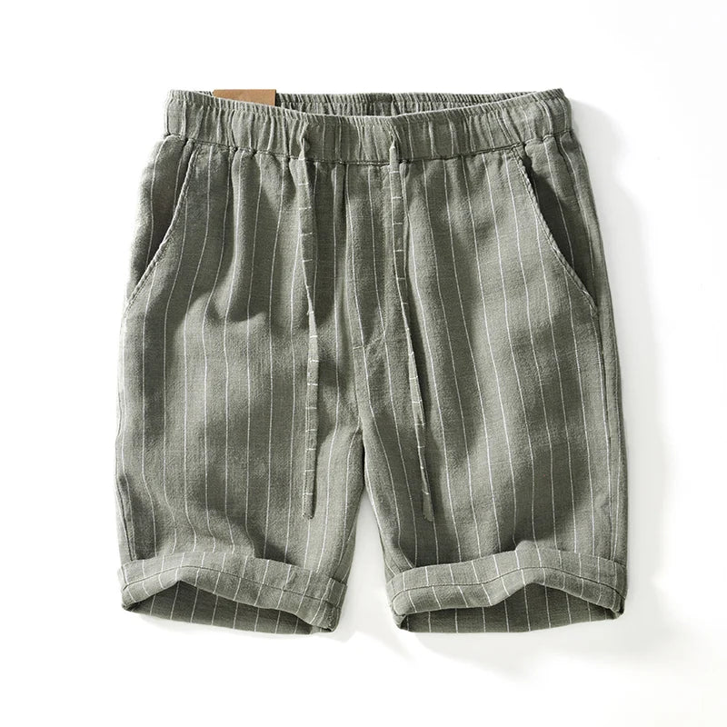 Rowan Striped Linen Shorts