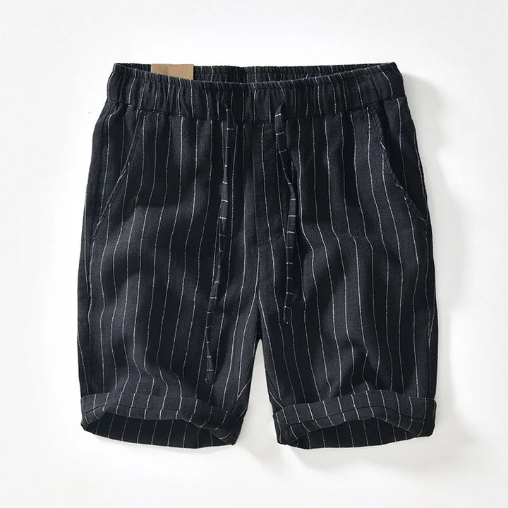 Rowan Striped Linen Shorts