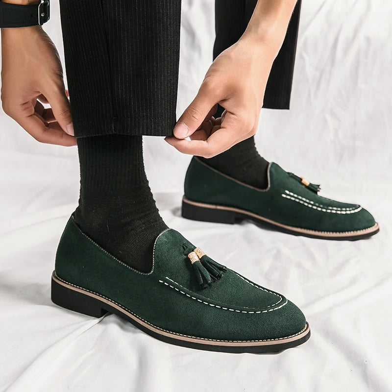 Suede Luxe Tassel Loafers
