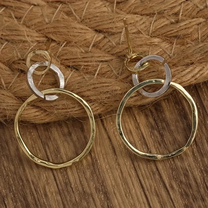 Opal Crescent Earrings