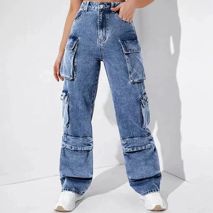 Rogue Wide-Leg Cargo Jeans