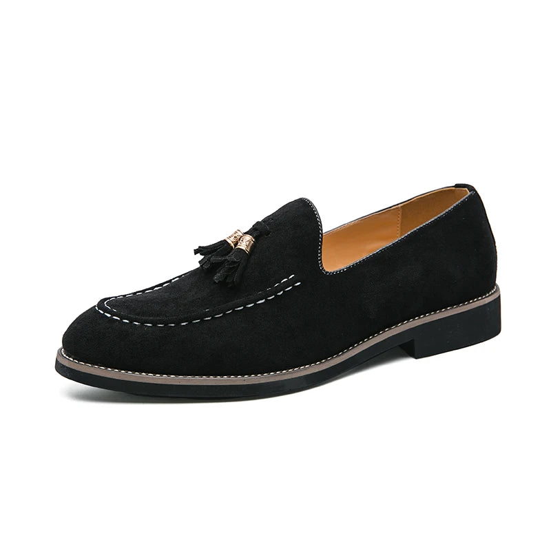 Suede Luxe Tassel Loafers