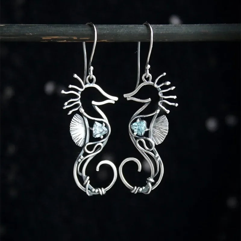 Aqua Siren Gemstone Earrings