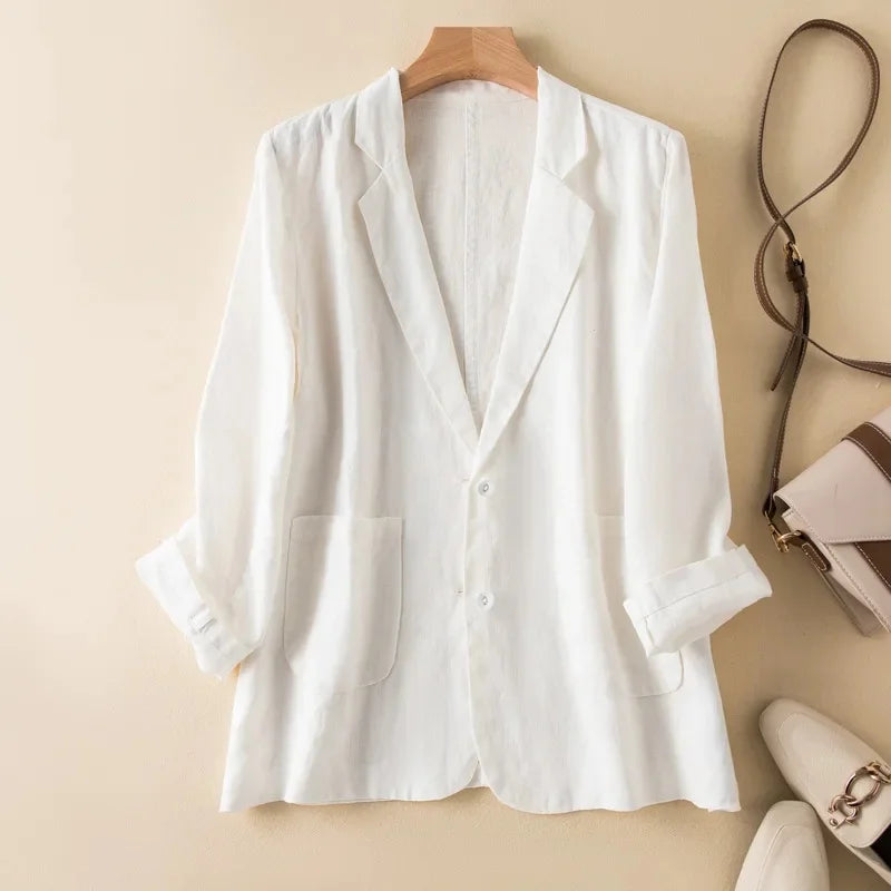 Solene Linen Blazer