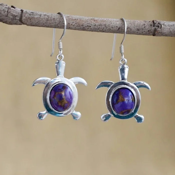 Vivienne Turtle Gem Earrings