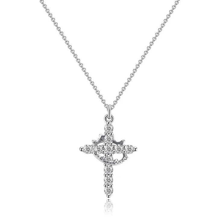 Crown & Cross Necklace