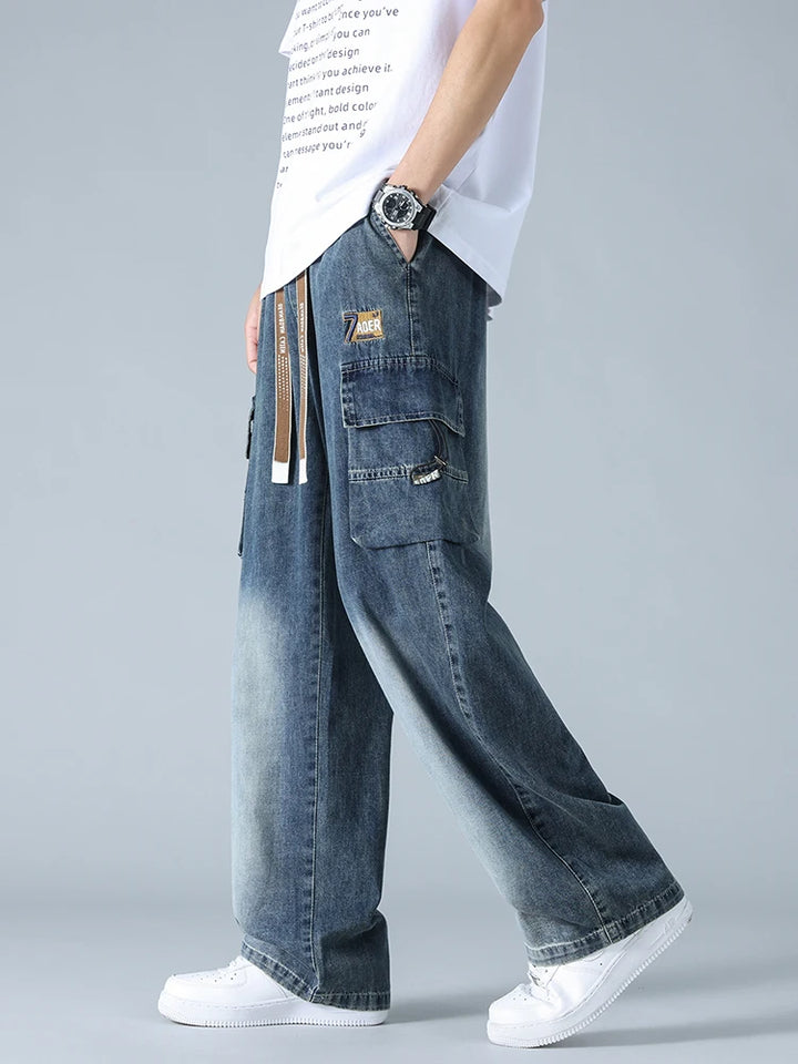 Theo Denim Cargo Pants