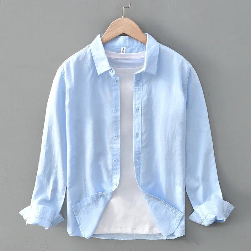 Coastal Breeze Linen Long Sleeve
