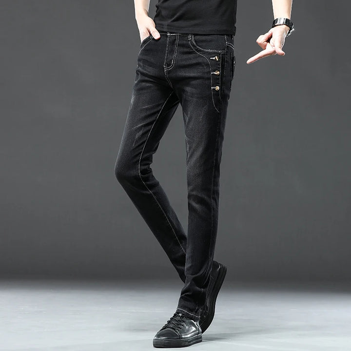 Soren Button Skinny Jeans