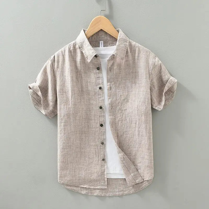 Evan Linen Short Sleeve