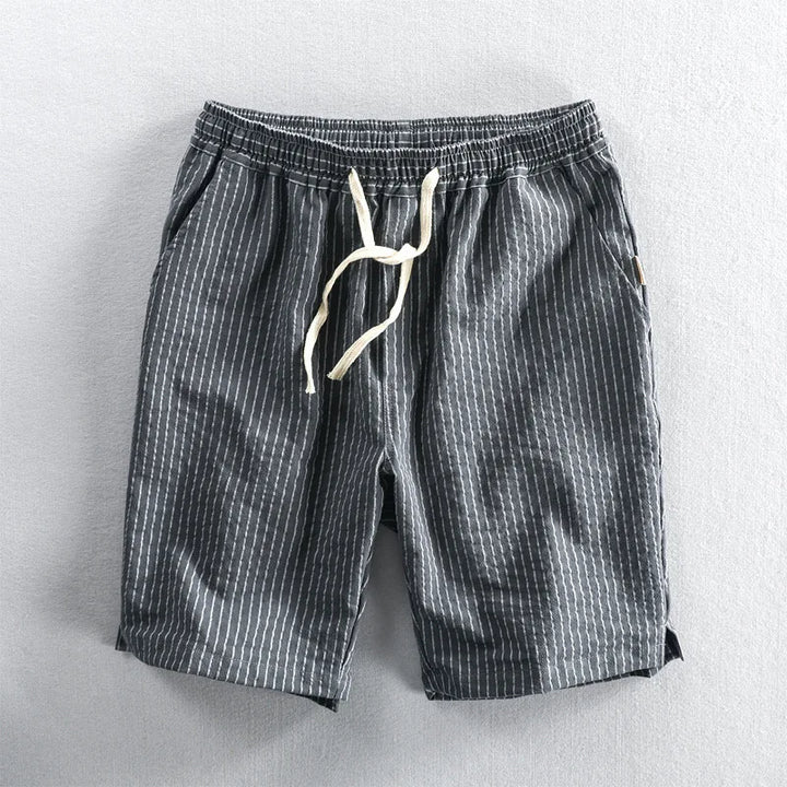 Shoreline Striped Linen Shorts