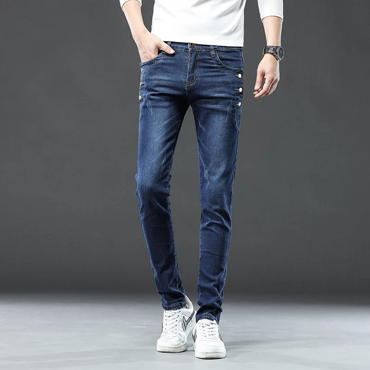 Soren Button Skinny Jeans