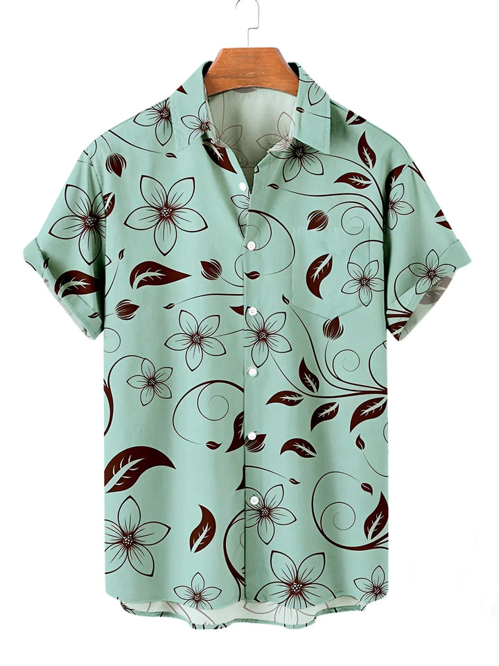 Rivai Floral Button Up Shirts