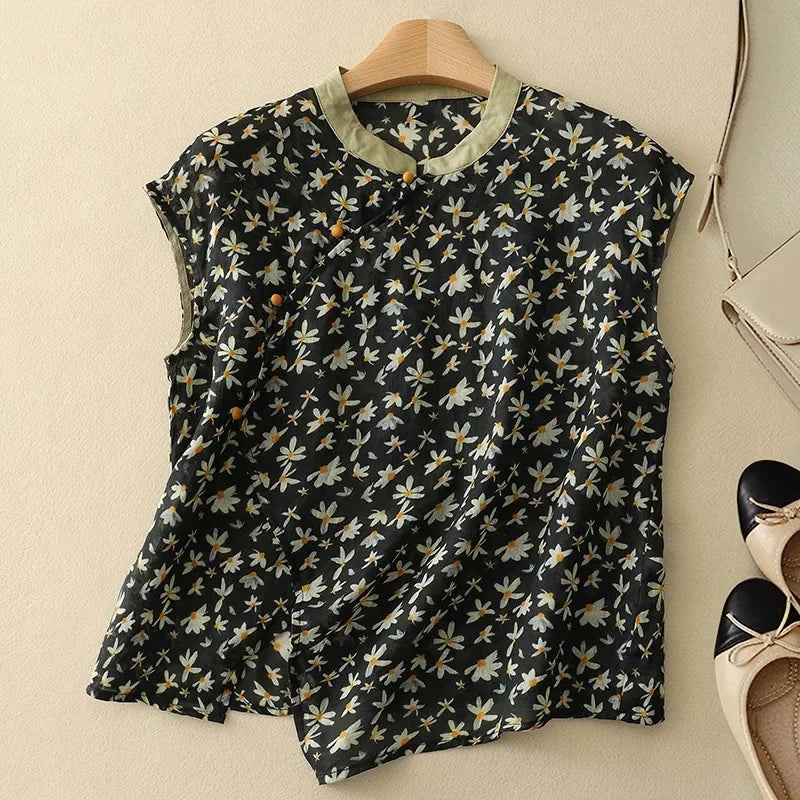 Calista Linen Top