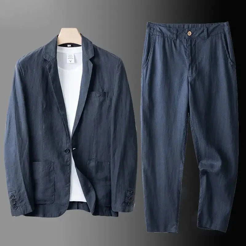 Callum Linen Suit Set