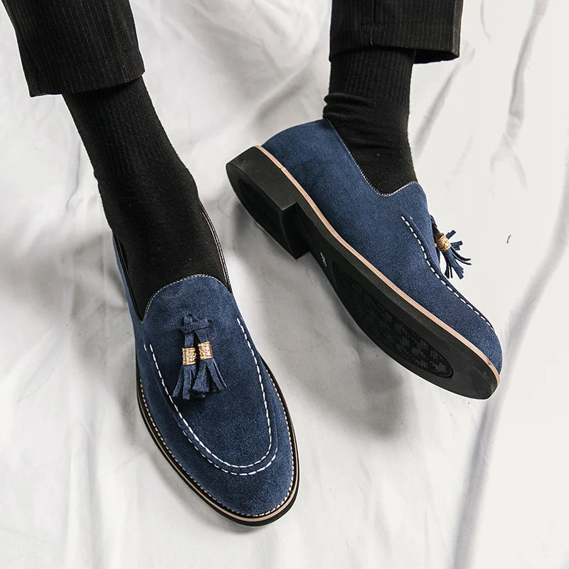 Suede Luxe Tassel Loafers