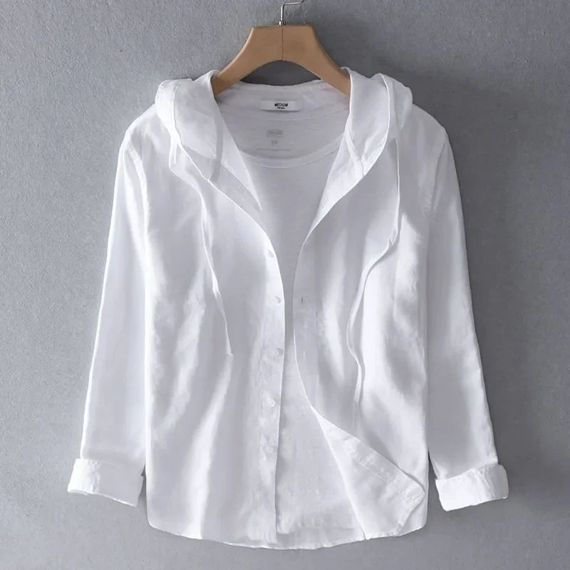 Haven Hooded Linen Shirt