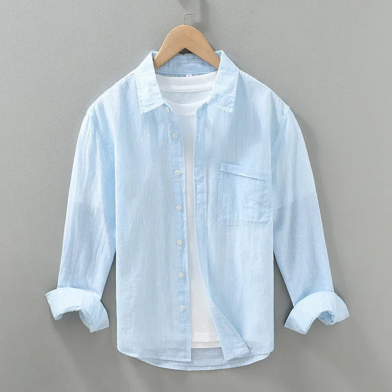 Solano Striped Linen Shirt