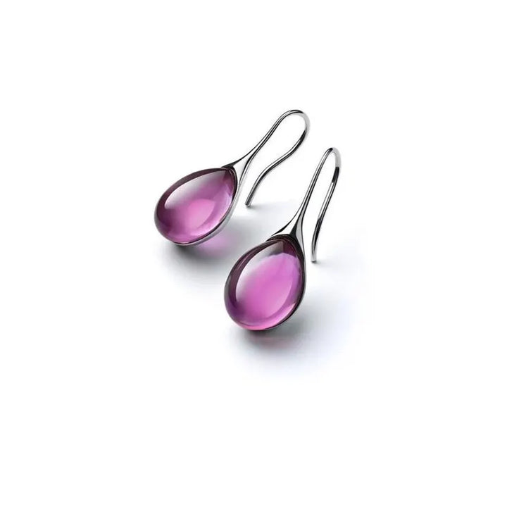 Sparkling Cat's Eye Gold Earrings