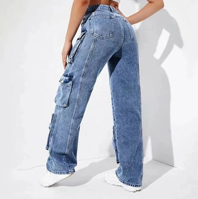 Rogue Wide-Leg Cargo Jeans
