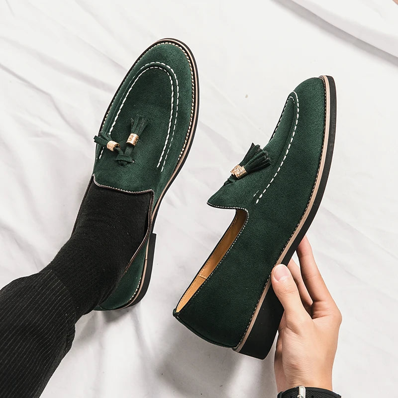 Suede Luxe Tassel Loafers