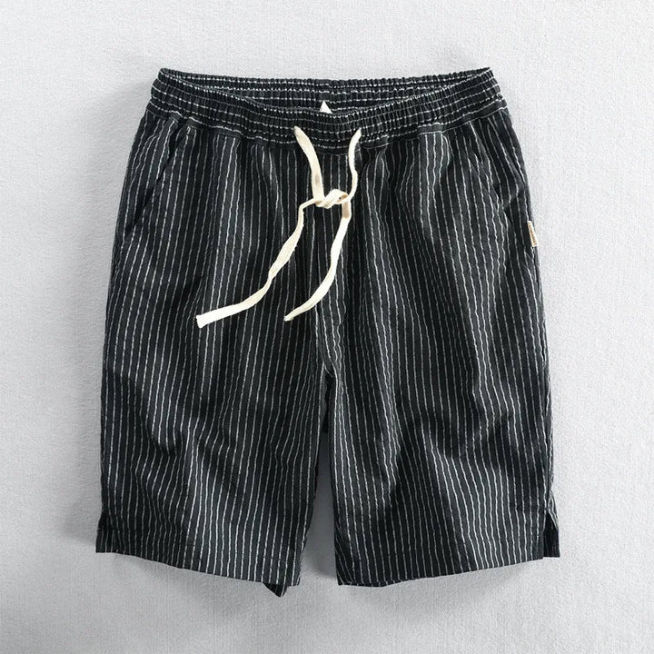 Shoreline Striped Linen Shorts
