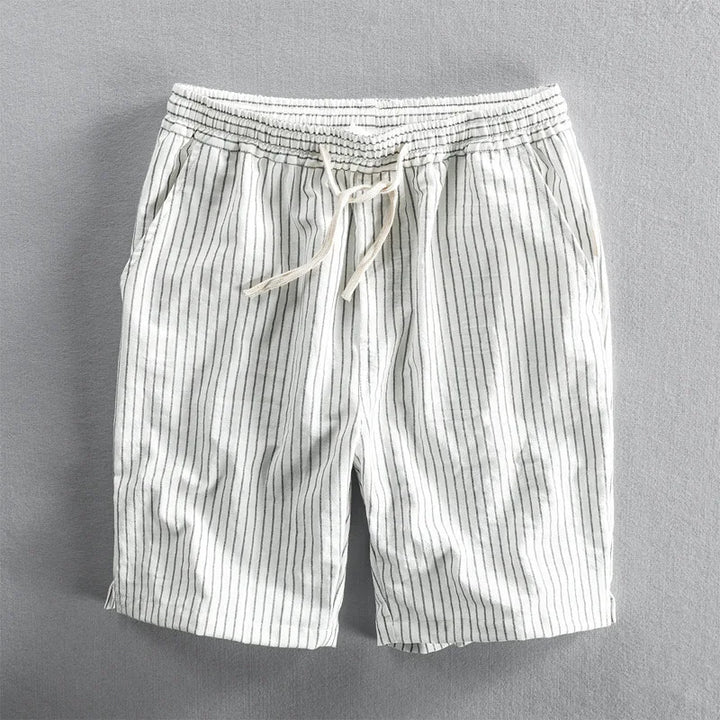 Shoreline Striped Linen Shorts