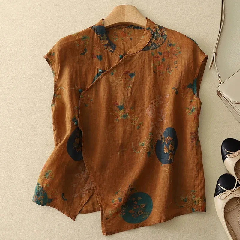 Calista Linen Top