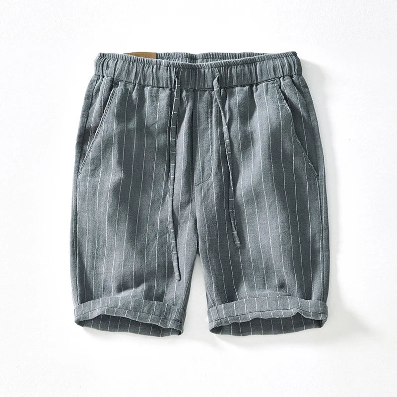 Rowan Striped Linen Shorts