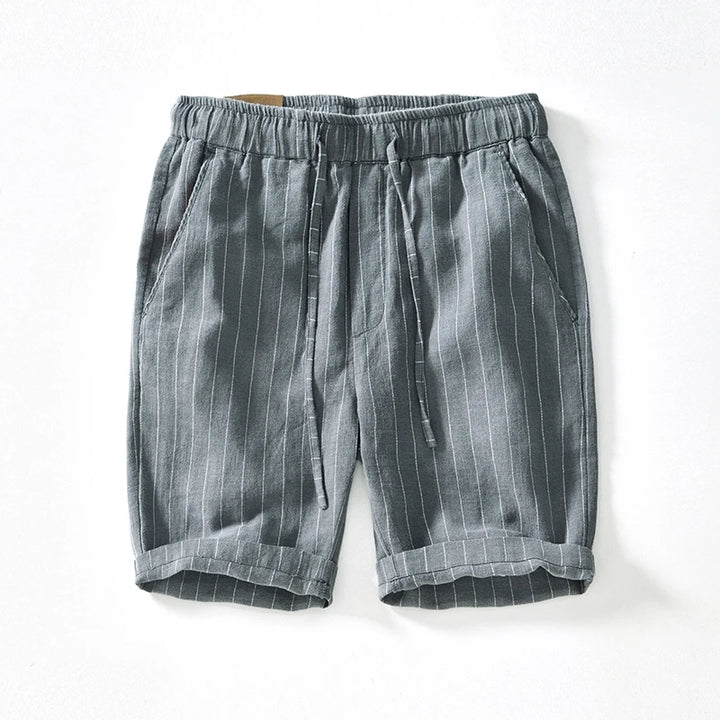 Rowan Striped Linen Shorts