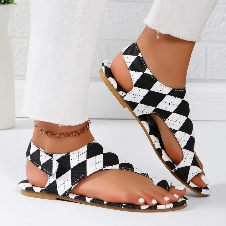 Solea Checker Sandals