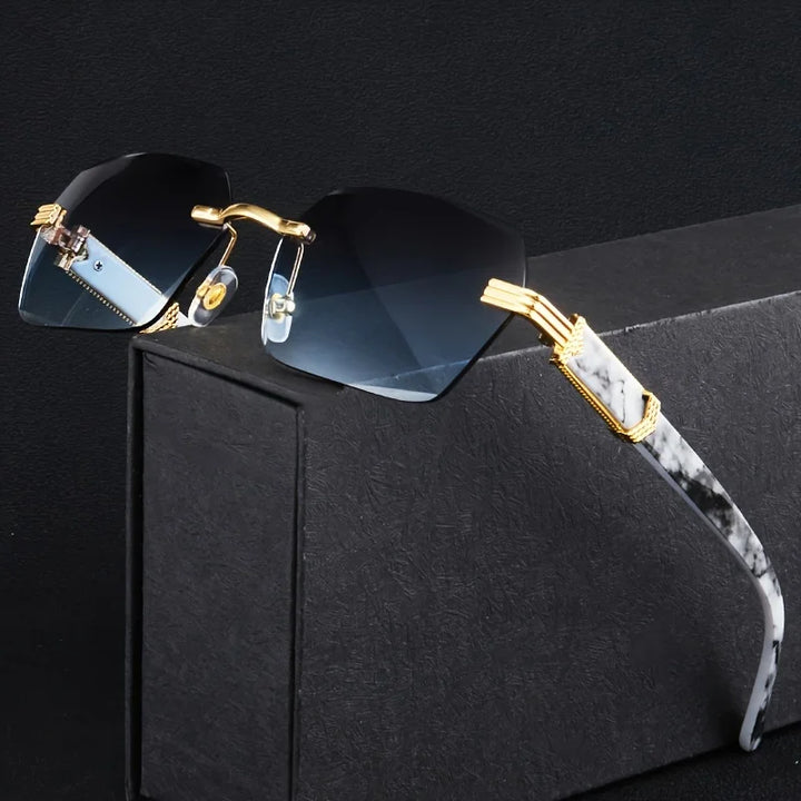 Marbella Rimless Square Sunglasses