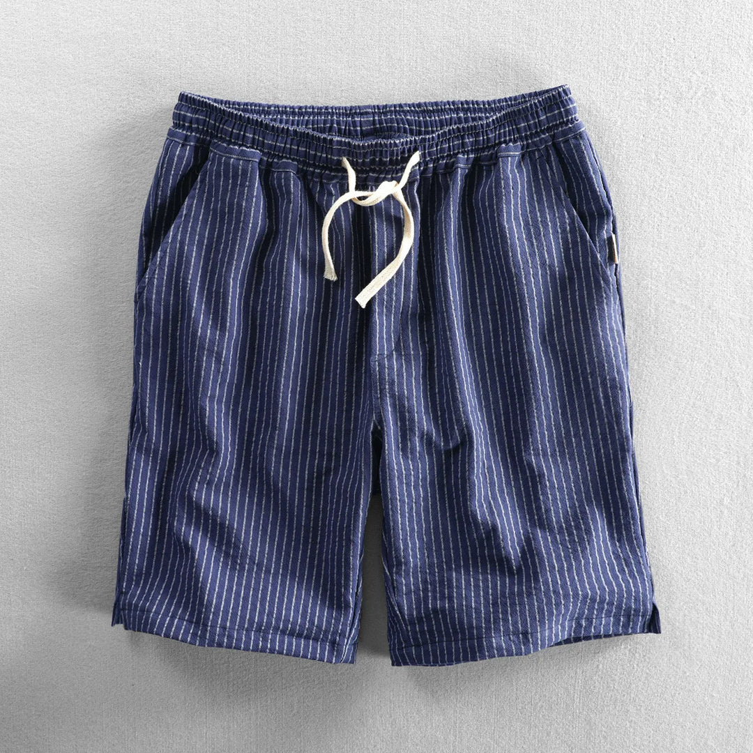Shoreline Striped Linen Shorts