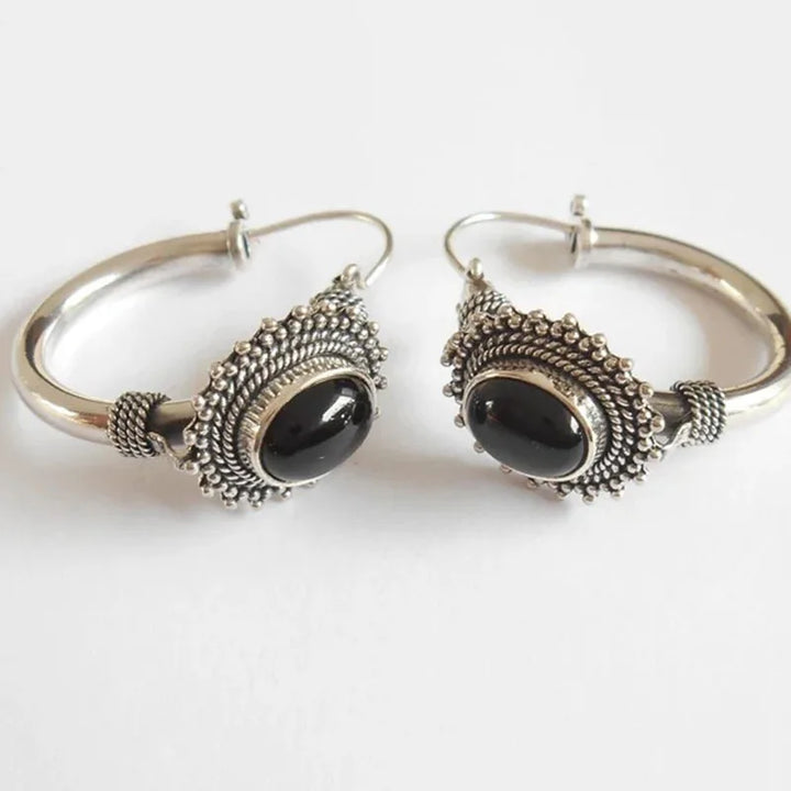 Opulent Turquoise Hoop Earrings