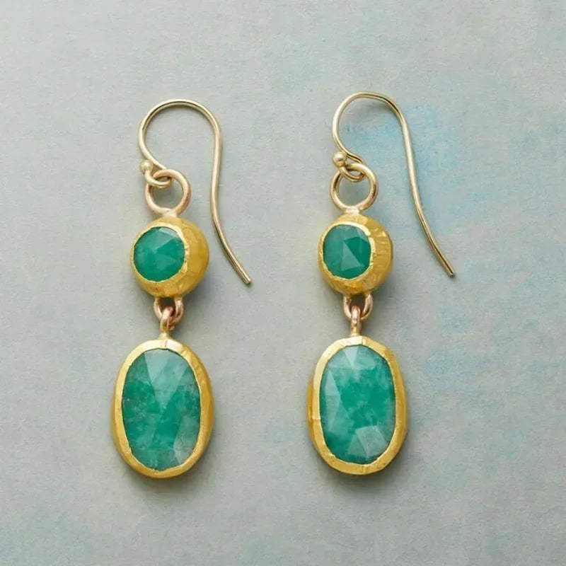 Eternal Emerald Gold Earrings
