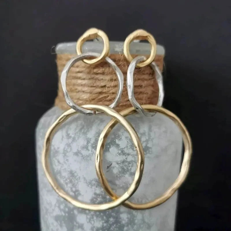 Opal Crescent Earrings