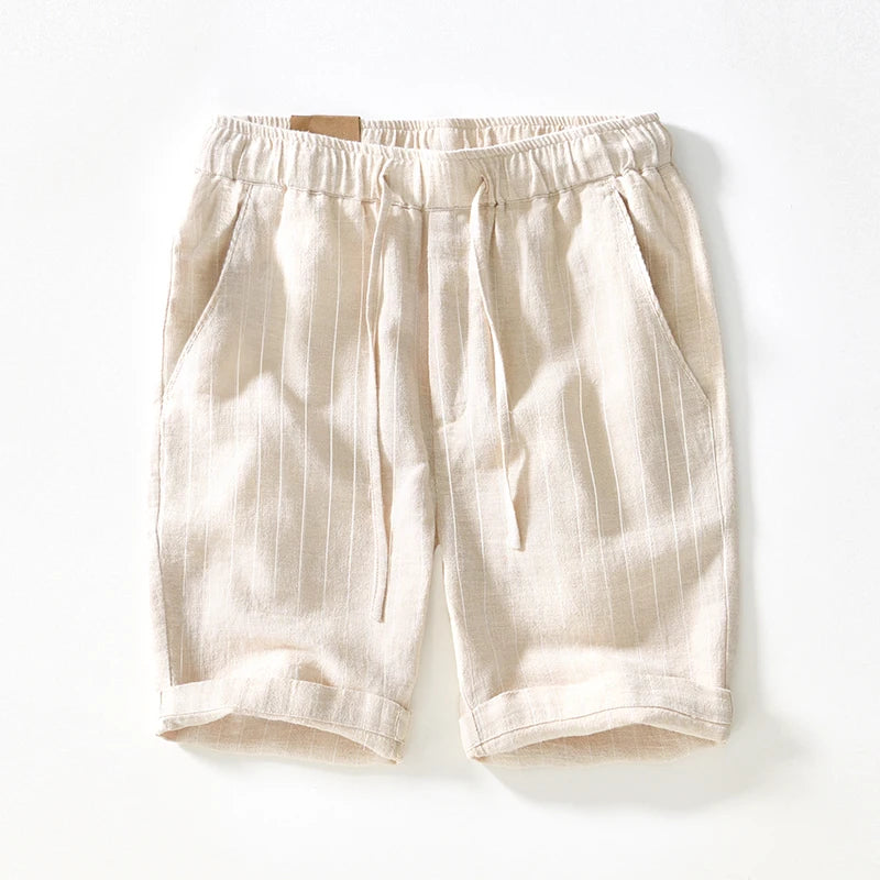 Rowan Striped Linen Shorts