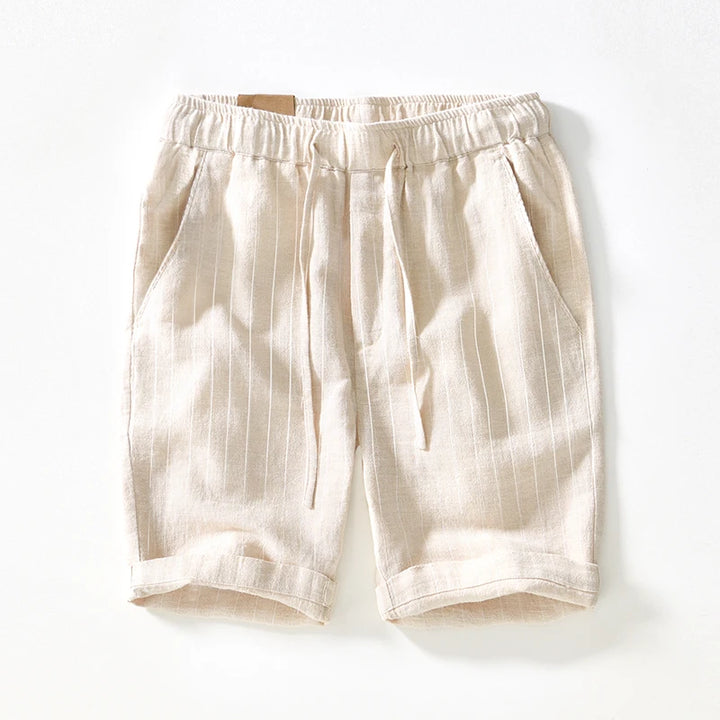 Rowan Striped Linen Shorts