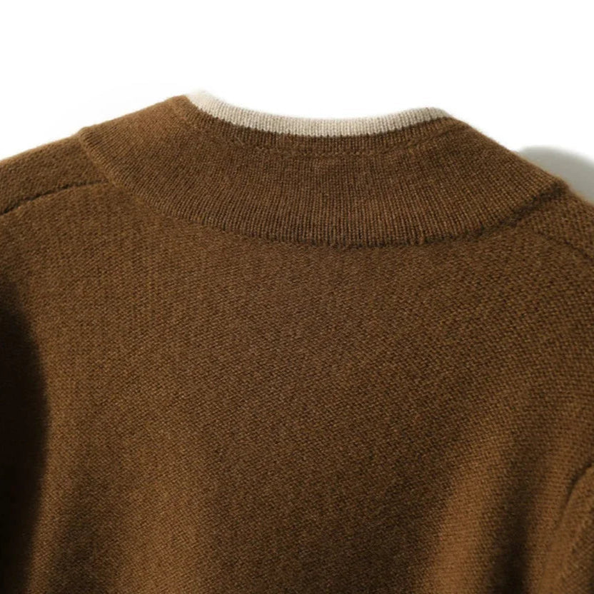 Oriana Two-Tone Knit Cardigan
