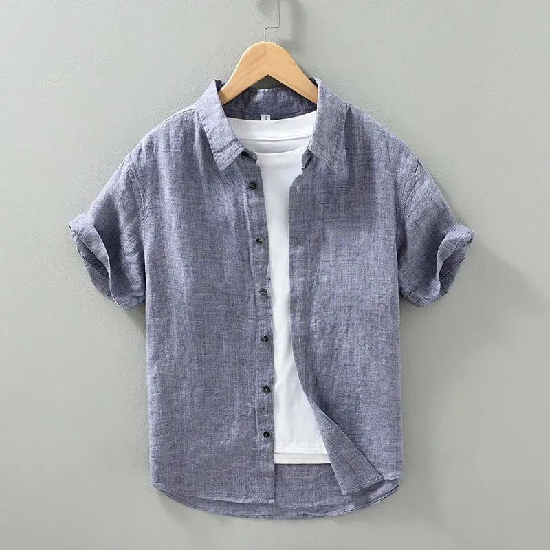 Evan Linen Short Sleeve