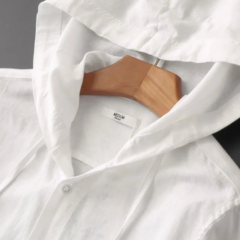 Haven Hooded Linen Shirt