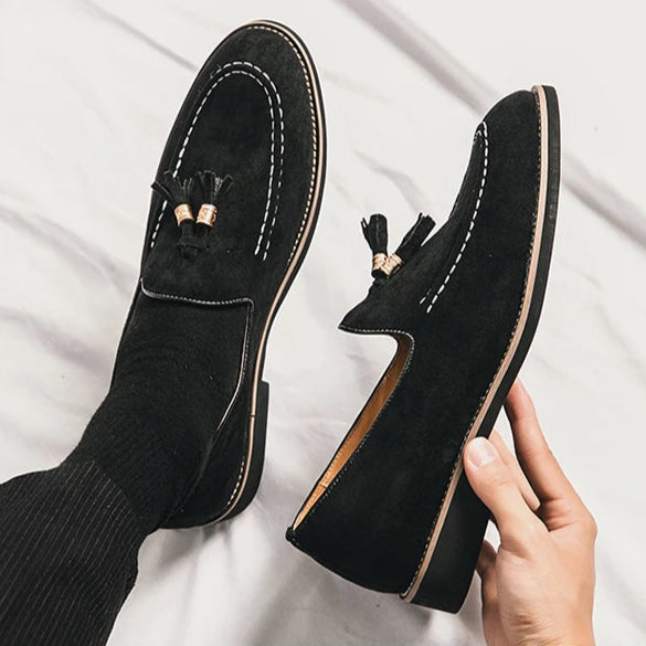 Suede Luxe Tassel Loafers