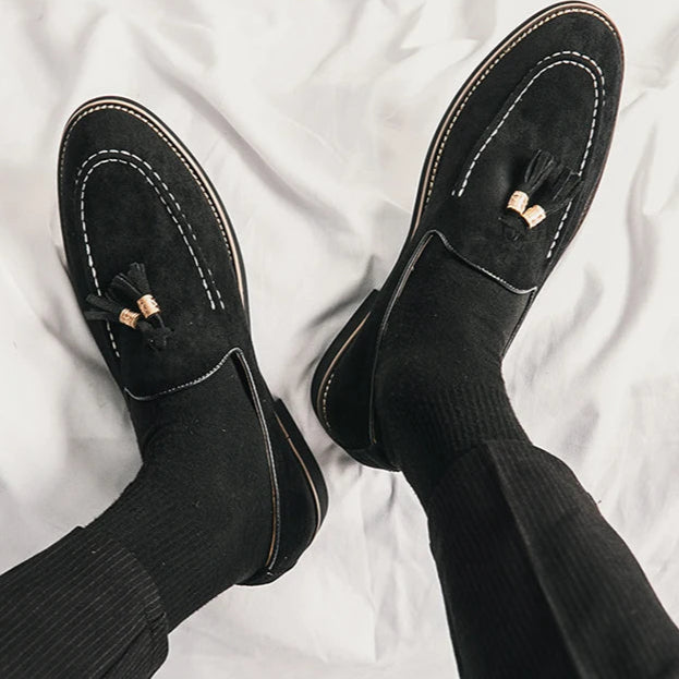 Suede Luxe Tassel Loafers