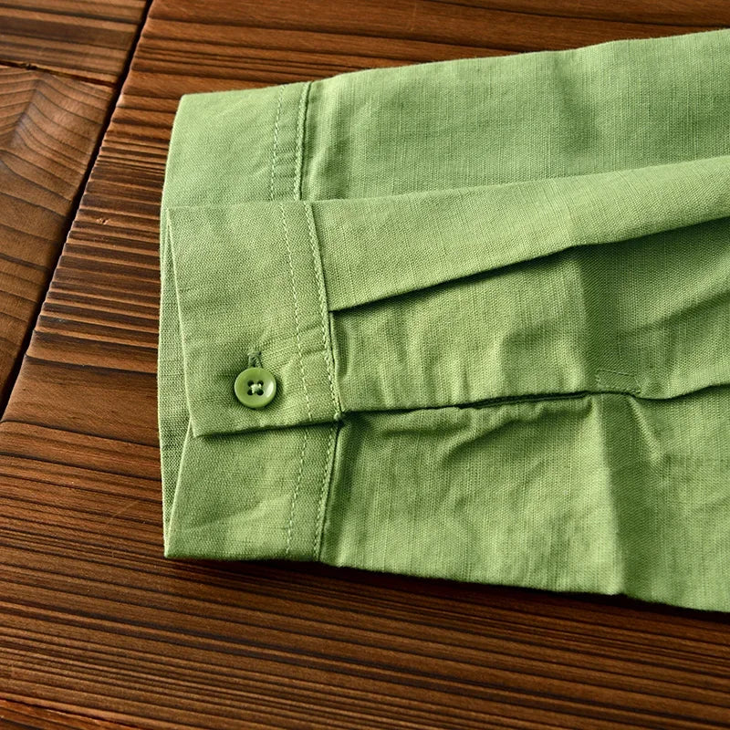Coastal Breeze Linen Long Sleeve
