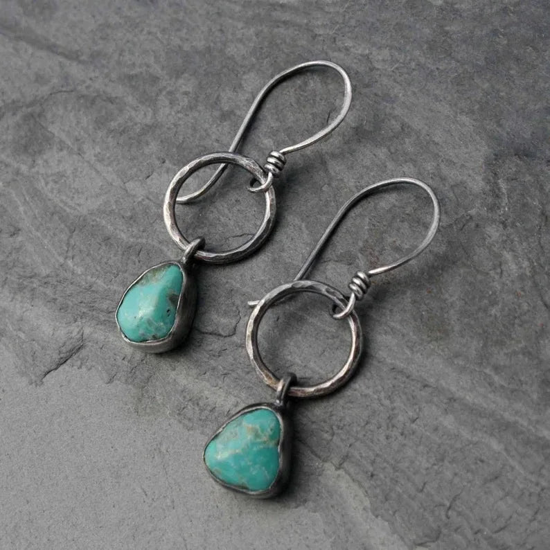 Imperial Turquoise Dangle Earrings