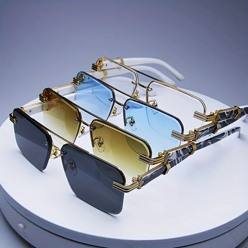Marbella Rimless Square Sunglasses