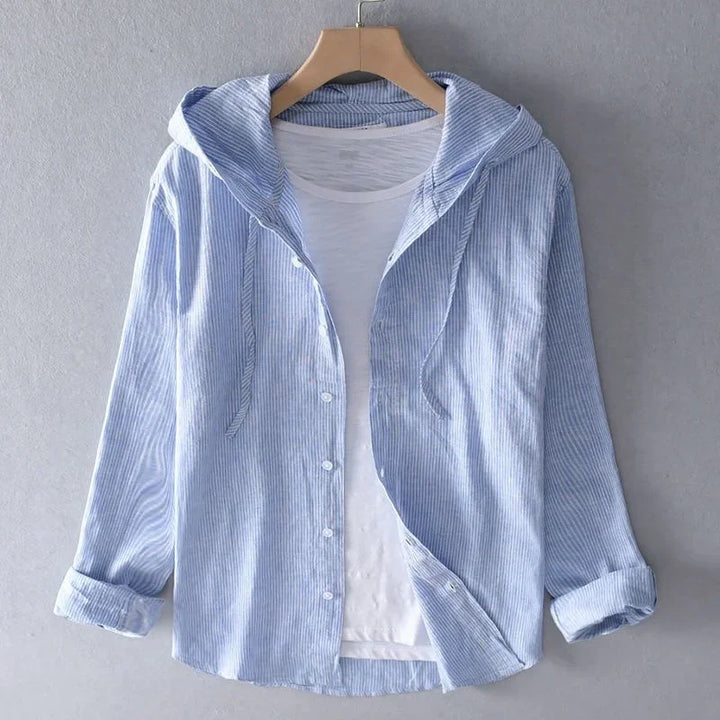 Haven Hooded Linen Shirt