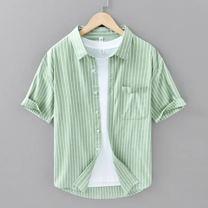 Harbor Stripe Cotton Shirt